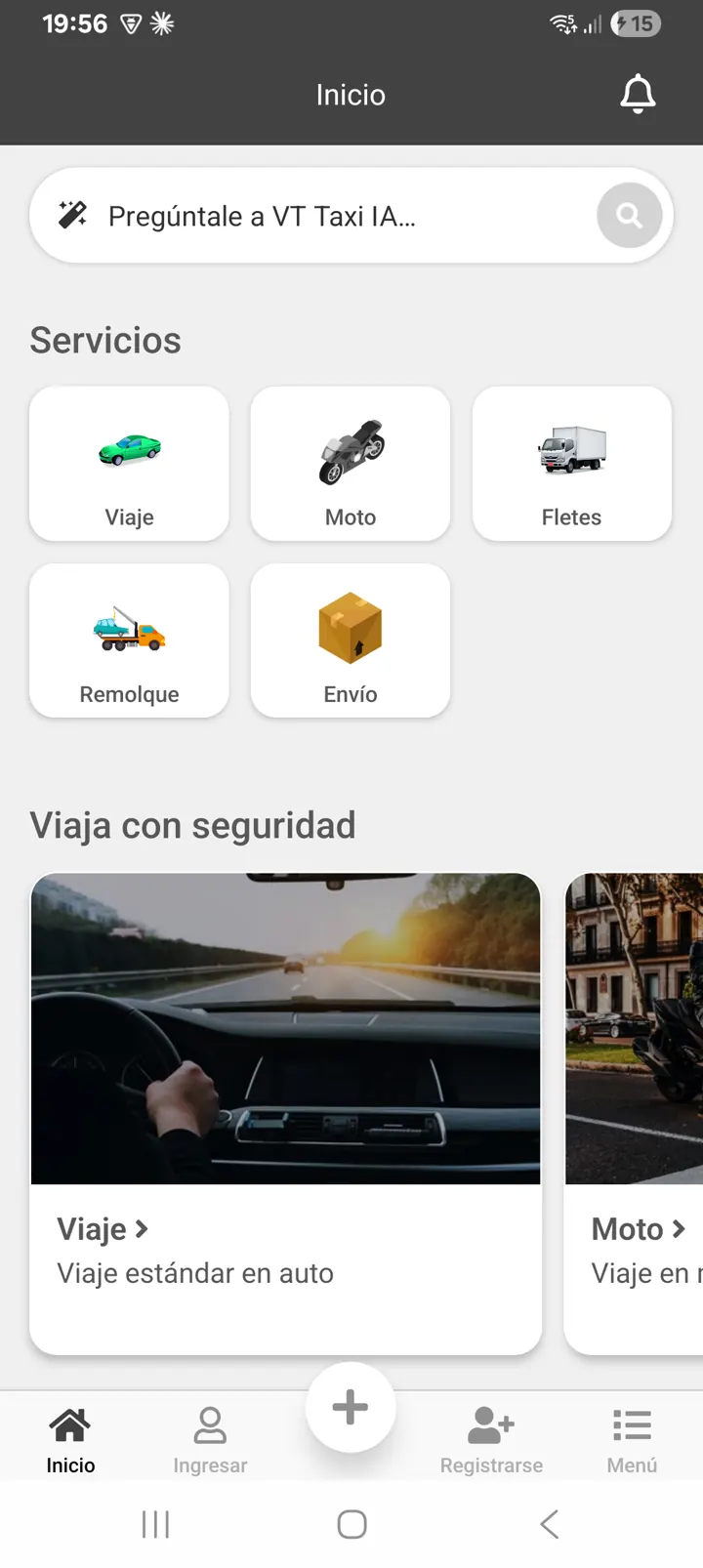 VT Taxi IA - aplicación móvil